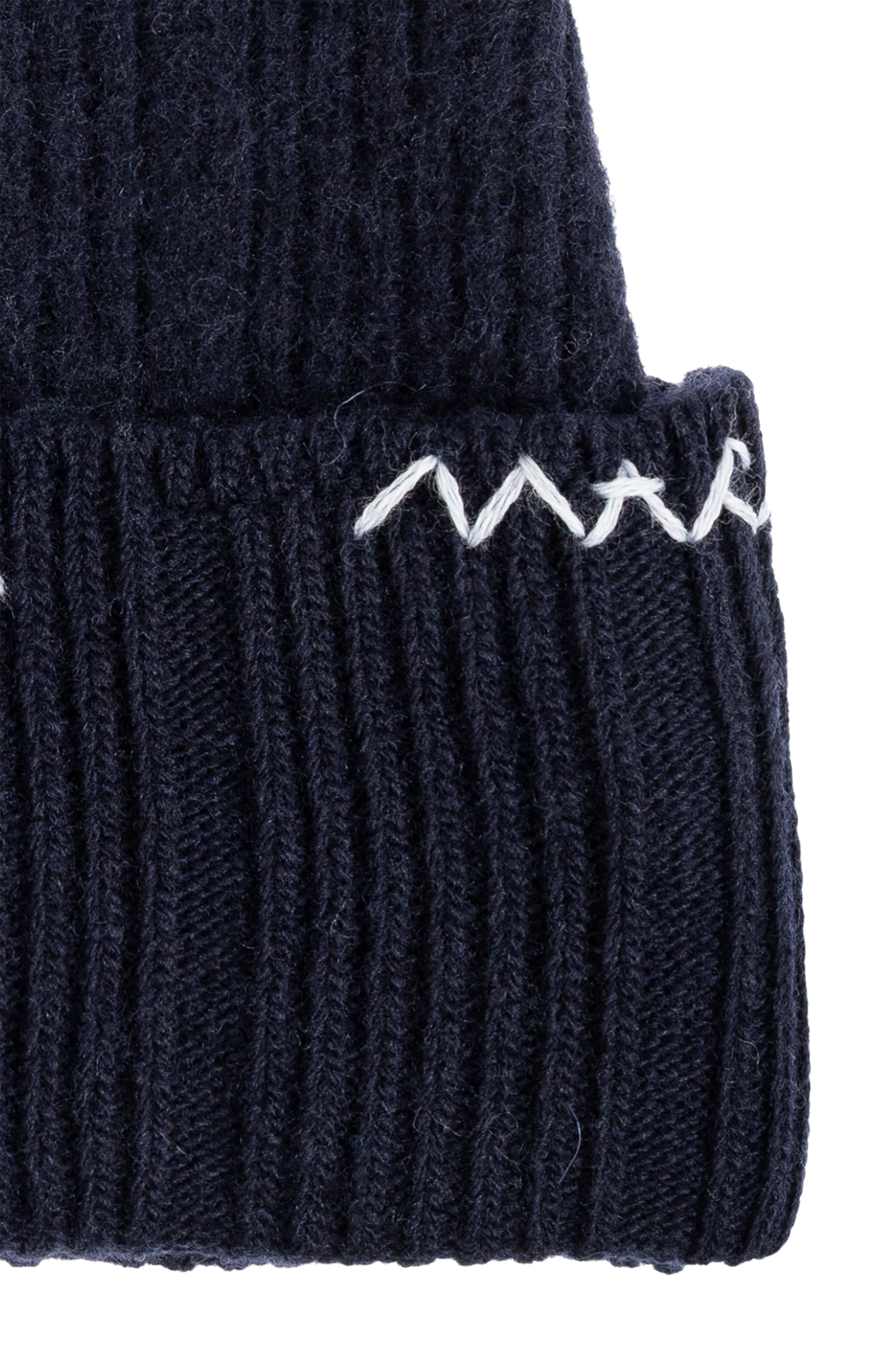 【関税＆送料込み】Beanie Hat With \"Marni Mending\" Embroide Pink Shetland wool beanie with Marni Mending | Marni